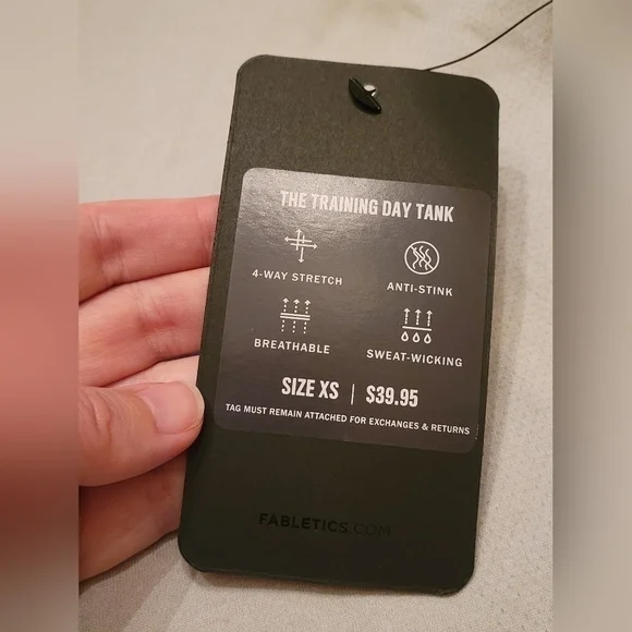 Fabletics Mens Tank Top XS Light Gray - Picture 4 of 9